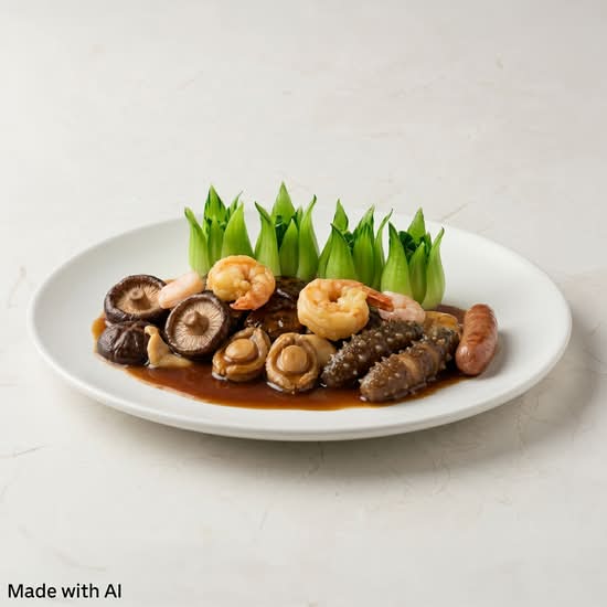 22. Braised Duck with Assorted Meat 八珍扒大鴨